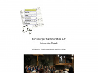 bensberger-kammerchor.de Webseite Vorschau