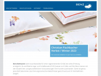 benz-bettwaren.ch Webseite Vorschau