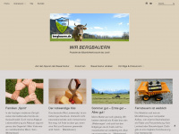 bergbauern.de Webseite Vorschau