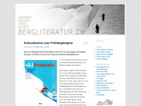 bergliteratur.ch Webseite Vorschau