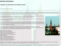 berliner-kirchtuerme.de Webseite Vorschau