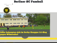 berlinersc-fussball.de Webseite Vorschau