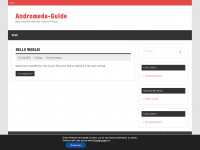 andromeda-guide.de Webseite Vorschau