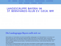 bernhardiner-lg-bayern.de Webseite Vorschau