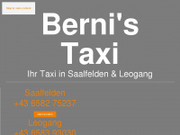 bernis-taxi.at Webseite Vorschau