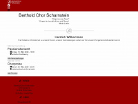 bertholdchor.at Webseite Vorschau