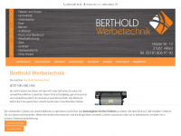 berthold-werbetechnik.de Webseite Vorschau