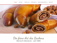 bertschi-baeckerei.ch Webseite Vorschau