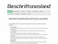 beschriftungsland.ch Webseite Vorschau