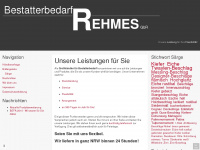 bestatterbedarf-rehmes.de Webseite Vorschau