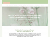 bestattung-baden.at Webseite Vorschau