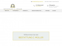 bestattung-mueller.at Webseite Vorschau