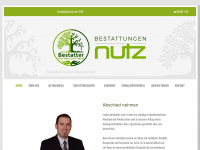 bestattungen-nutz.de Webseite Vorschau