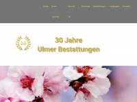 bestattungen-ulmer.de Webseite Vorschau