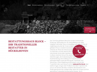 bestattungshaus-block.de Webseite Vorschau
