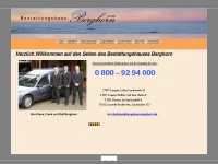 bestattungshaus-berghorn.de Webseite Vorschau