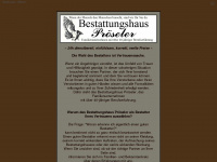 bestattungshaus-proeseler.de Webseite Vorschau