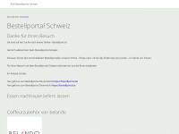 bestellportal.ch Webseite Vorschau