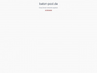 beton-pool.de Webseite Vorschau