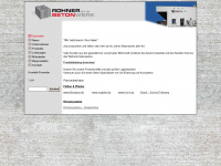 betonwerk-rohner.at Webseite Vorschau