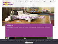bettenhaus-bellaluna.ch Webseite Vorschau