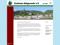 cochemer-buergerwehr.de Webseite Vorschau