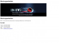 betz-technik-gmbh.de Webseite Vorschau