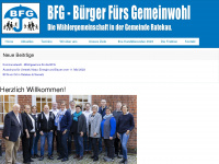 bfg-waehlergemeinschaft.de Webseite Vorschau