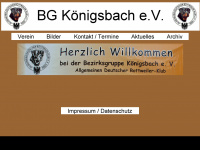 bg-koenigsbach.de Webseite Vorschau