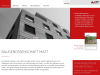 bgmatt.ch Webseite Vorschau