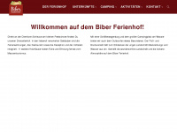 biberferienhof.de Webseite Vorschau