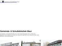 bibliothek-maur.ch Webseite Vorschau