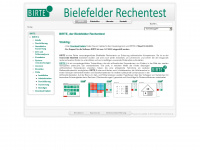 bielefelder-rechentest.de Webseite Vorschau