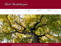 bieli-bestattungen.ch Webseite Vorschau