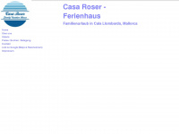 casa-roser.de Webseite Vorschau