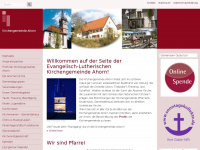 ahorn-evangelisch.de Webseite Vorschau