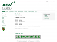 asv-senden.de Webseite Vorschau