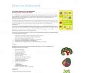 bilder-der-mathematik.de Webseite Vorschau