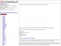 biocoherence.ch Webseite Vorschau