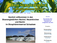 bioenergiedorfneuhof.de Webseite Vorschau