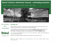 biohof-friedrich.de Webseite Vorschau