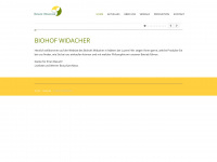 biohofwidacher.ch Webseite Vorschau