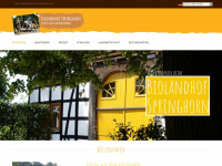 biolandhof-springhorn.de Webseite Vorschau