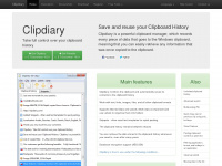 clipdiary.com Webseite Vorschau
