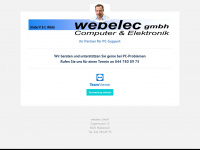 webelec.ch Webseite Vorschau