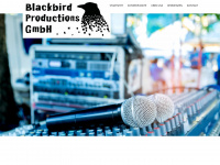 blackbird-productions.de Webseite Vorschau