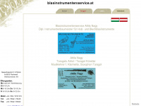 blasinstrumentenservice.at Webseite Vorschau
