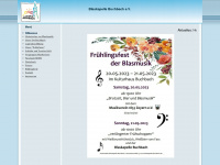 blaskapelle-buchbach.de Webseite Vorschau