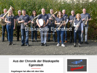 blaskapelle-egenstedt.de Webseite Vorschau