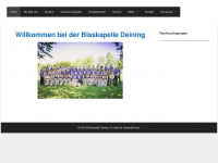 blaskapelle-deining.de Webseite Vorschau